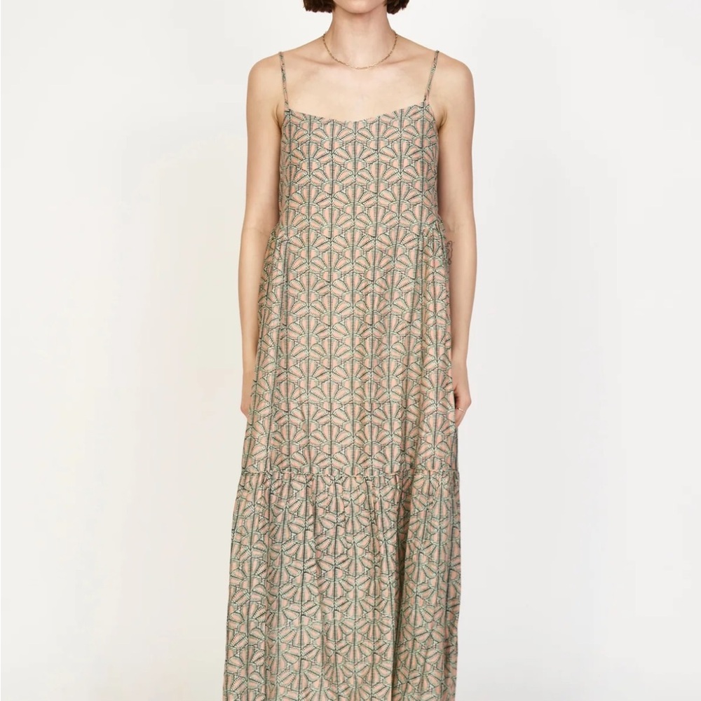 CLEMENTE DRESS IN TRELLIS IN PETAL - Picture 2 of 2